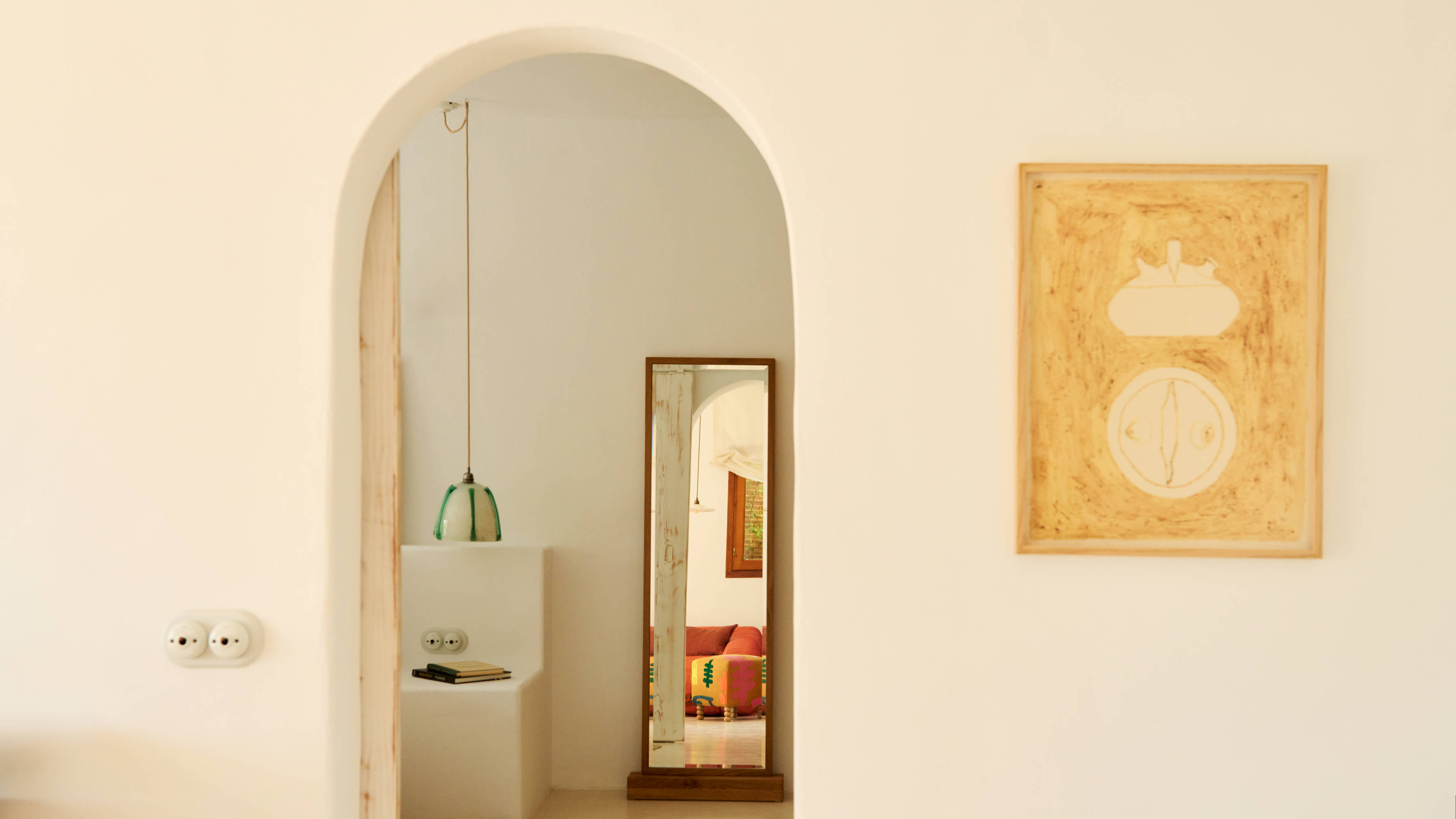 decor of the Petunia Suite lounge at Hotel Petunia Ibiza