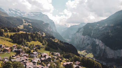Wengen vue panoramique