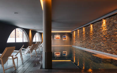 Piscine intérieure et spa de l'hôtel Beaumier Le Val Thorens à Val Thorens