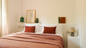 Chambre double de la Suite Familiale à l'Hotel Petunia Ibiza