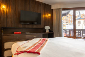 Chambre double à Val Thorens avec vue sur les pistes