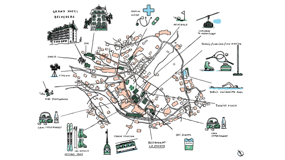 Plan Hotel Grand Hotel Belvedere