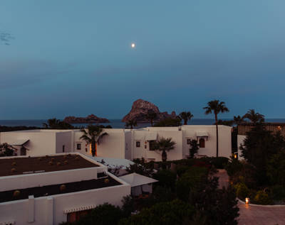 Coucher de soleil à Ibiza, à l'hôtel Beaumier Petunia avec vue sur Es Vedrà