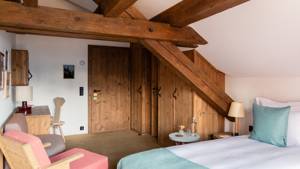 Superior attic room with Jungfrau view