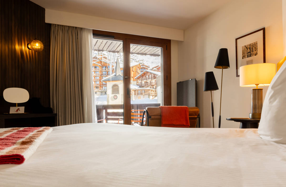 Chambre double à Val Thorens avec vue