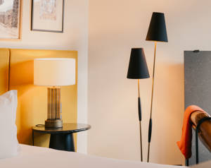 Détail du mobilier en chambre Privilège, Val Thorens.