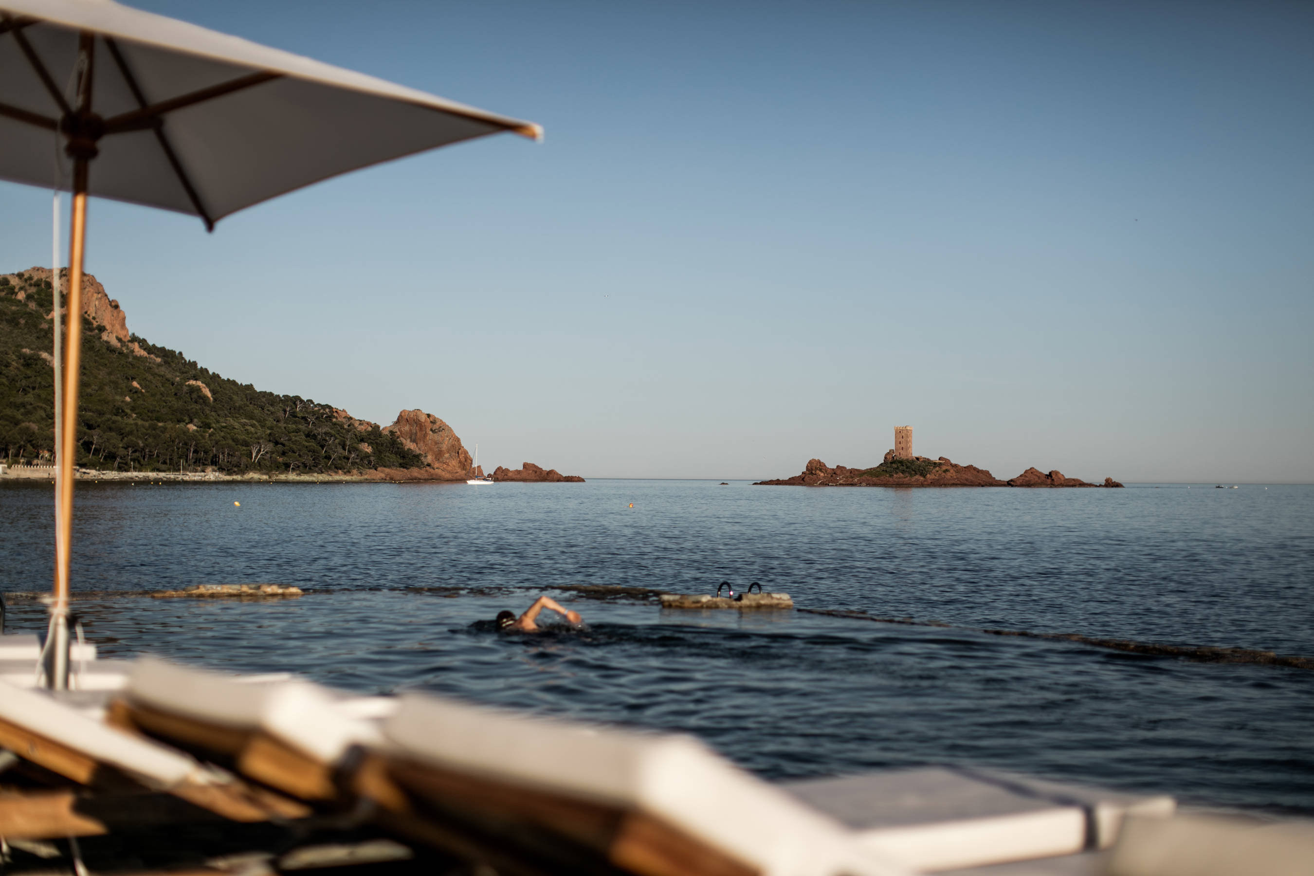 French riviera landscape