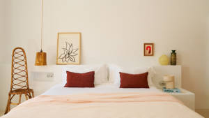 Lit double de la suite à Petunia Ibiza